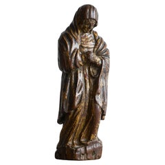 16th Century Mary Magdalene in Polychromed Carved Walnut