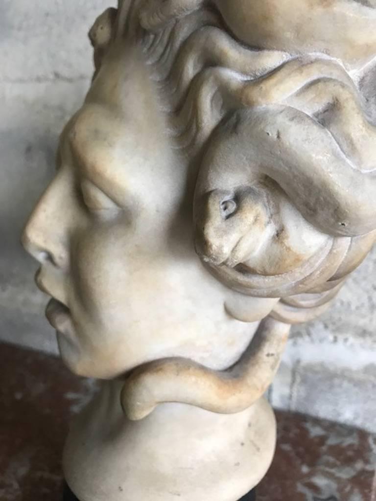 medusa marble statue