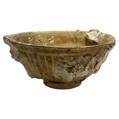 16th Century Natural Weathered Patina Ship Wrecked Ceramic Bowl, Thailand