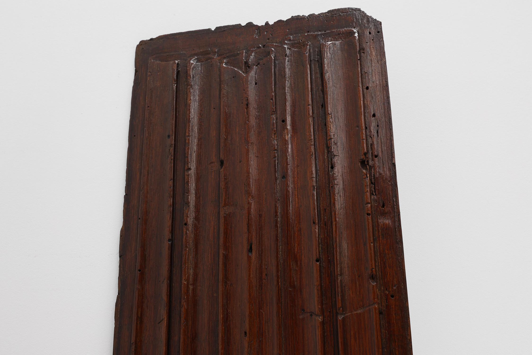 Belgian 16th Century oak carved Gothic Panel, Belgium For Sale