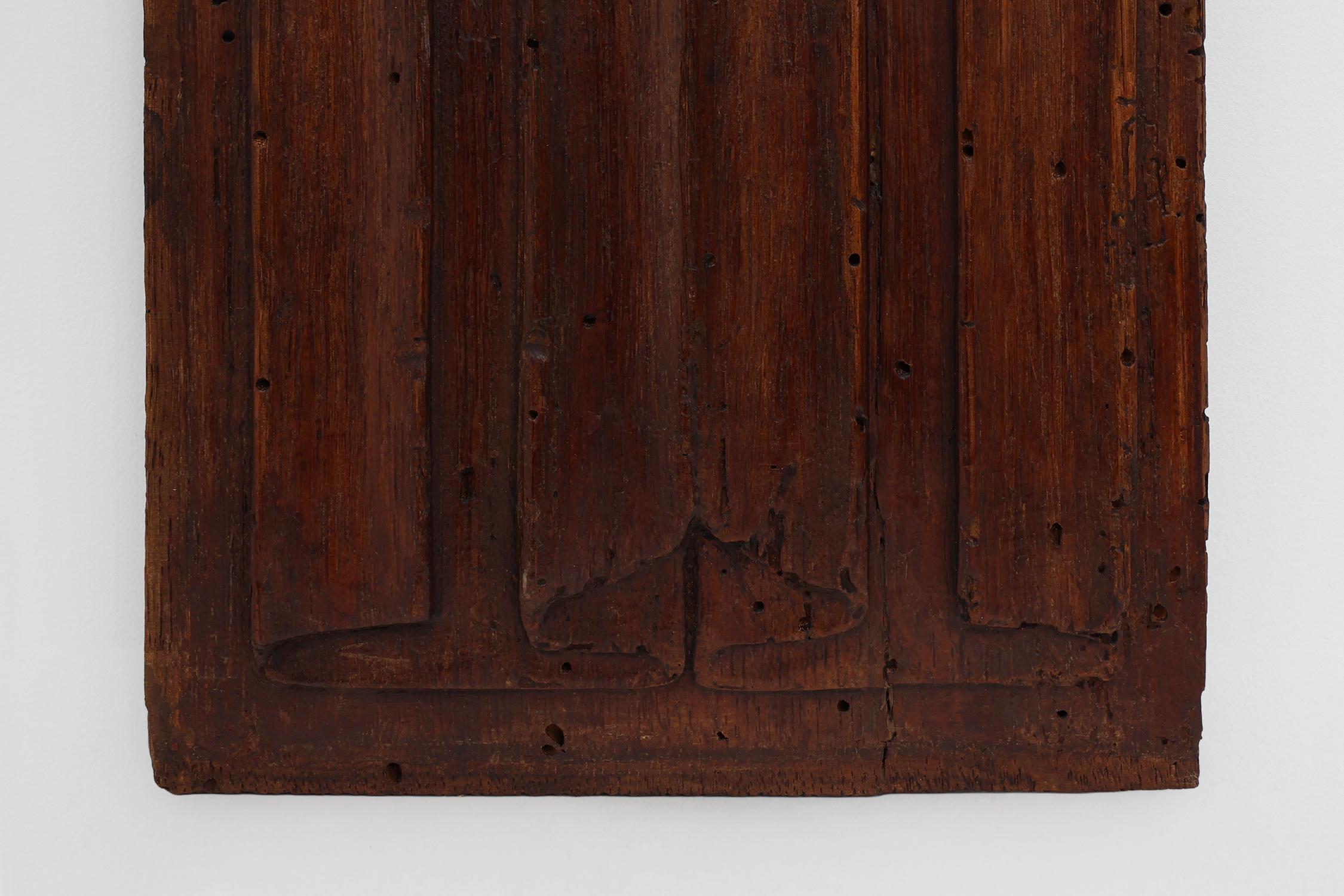 Hand-Carved 16th Century oak carved Gothic Panel, Belgium For Sale