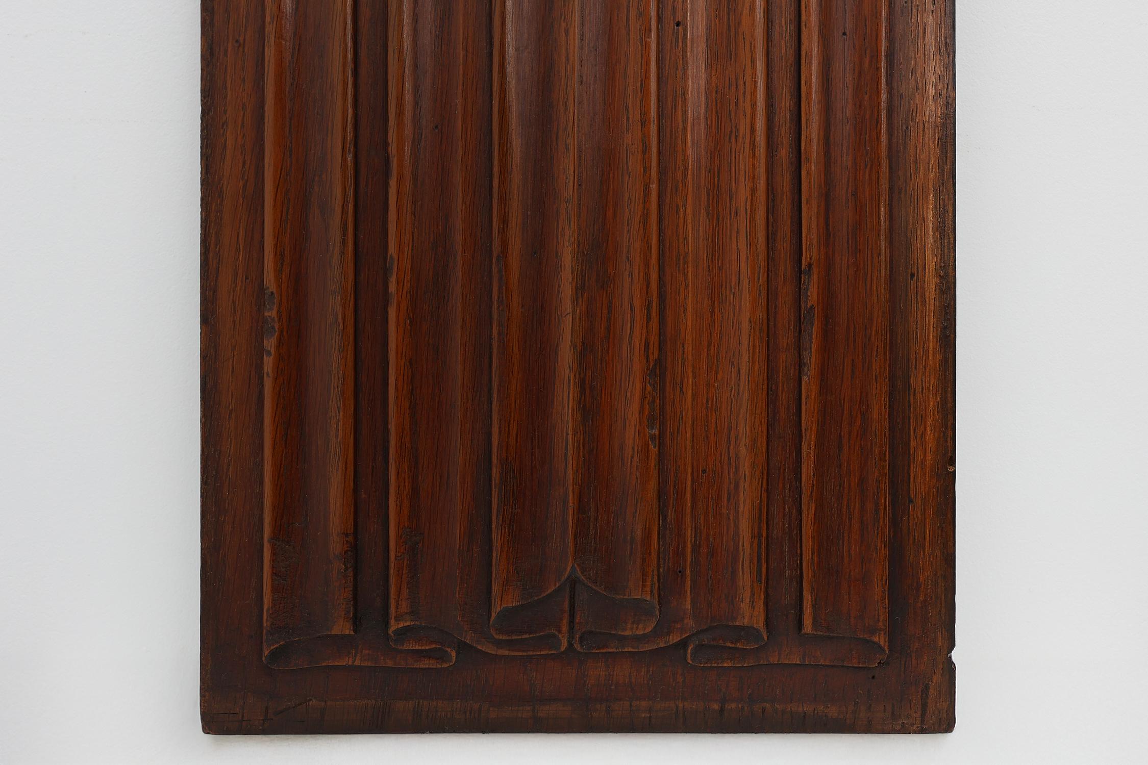 Hand-Carved 16th Century oak carved Gothic Panel, Belgium For Sale