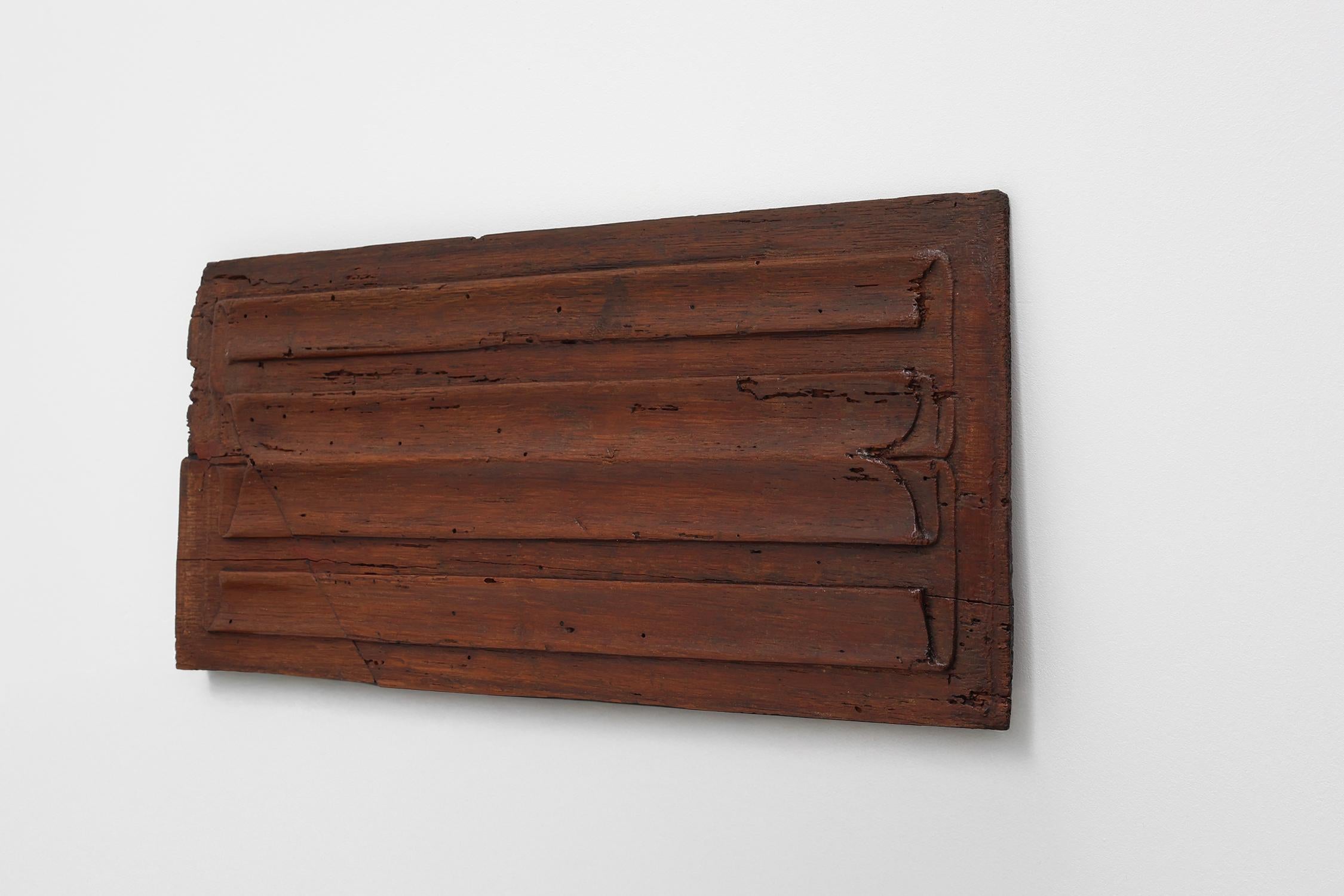 16th Century oak carved Gothic Panel, Belgium In Good Condition For Sale In Meulebeke, BE