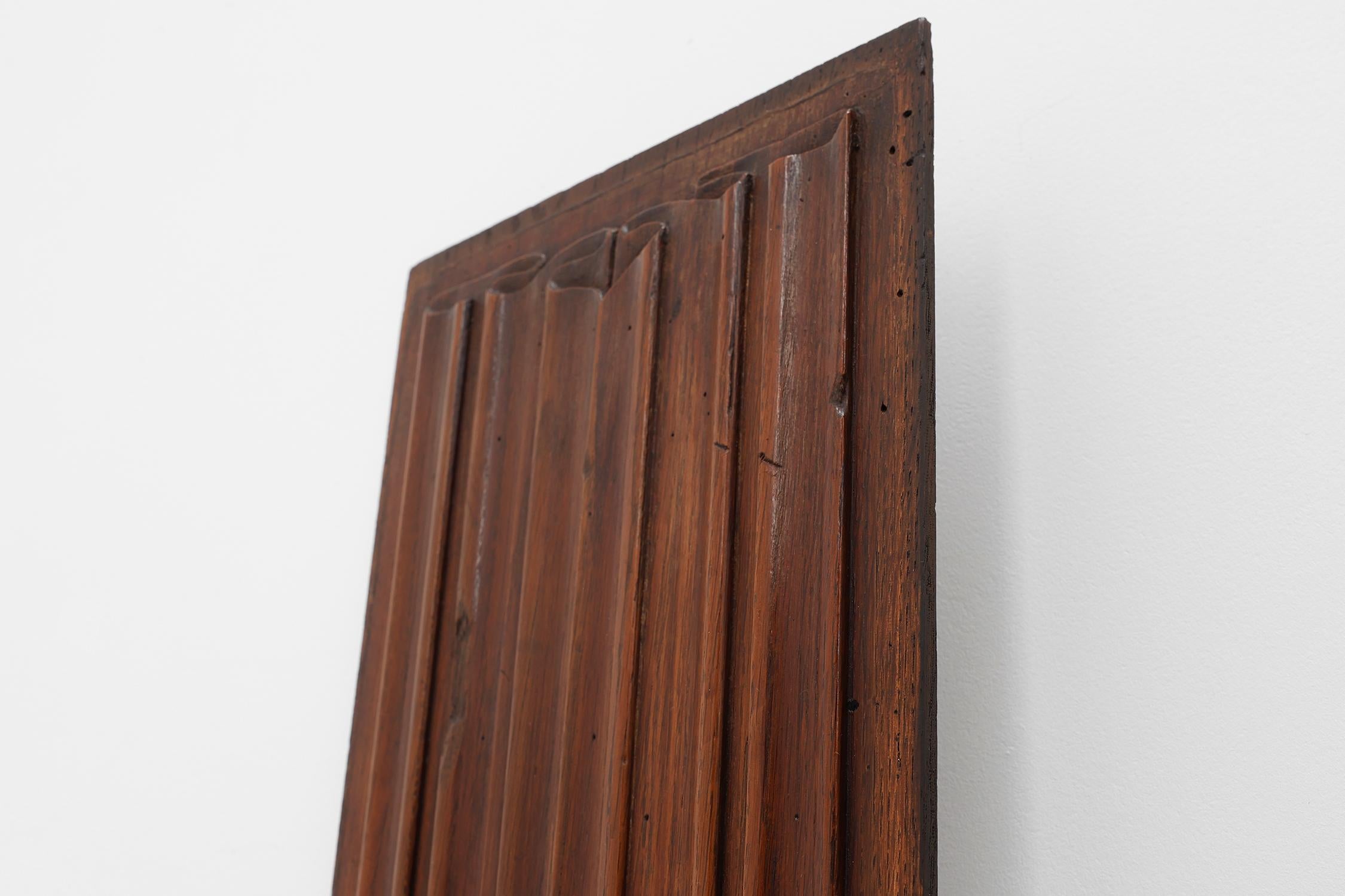 18th Century and Earlier 16th Century oak carved Gothic Panel, Belgium For Sale