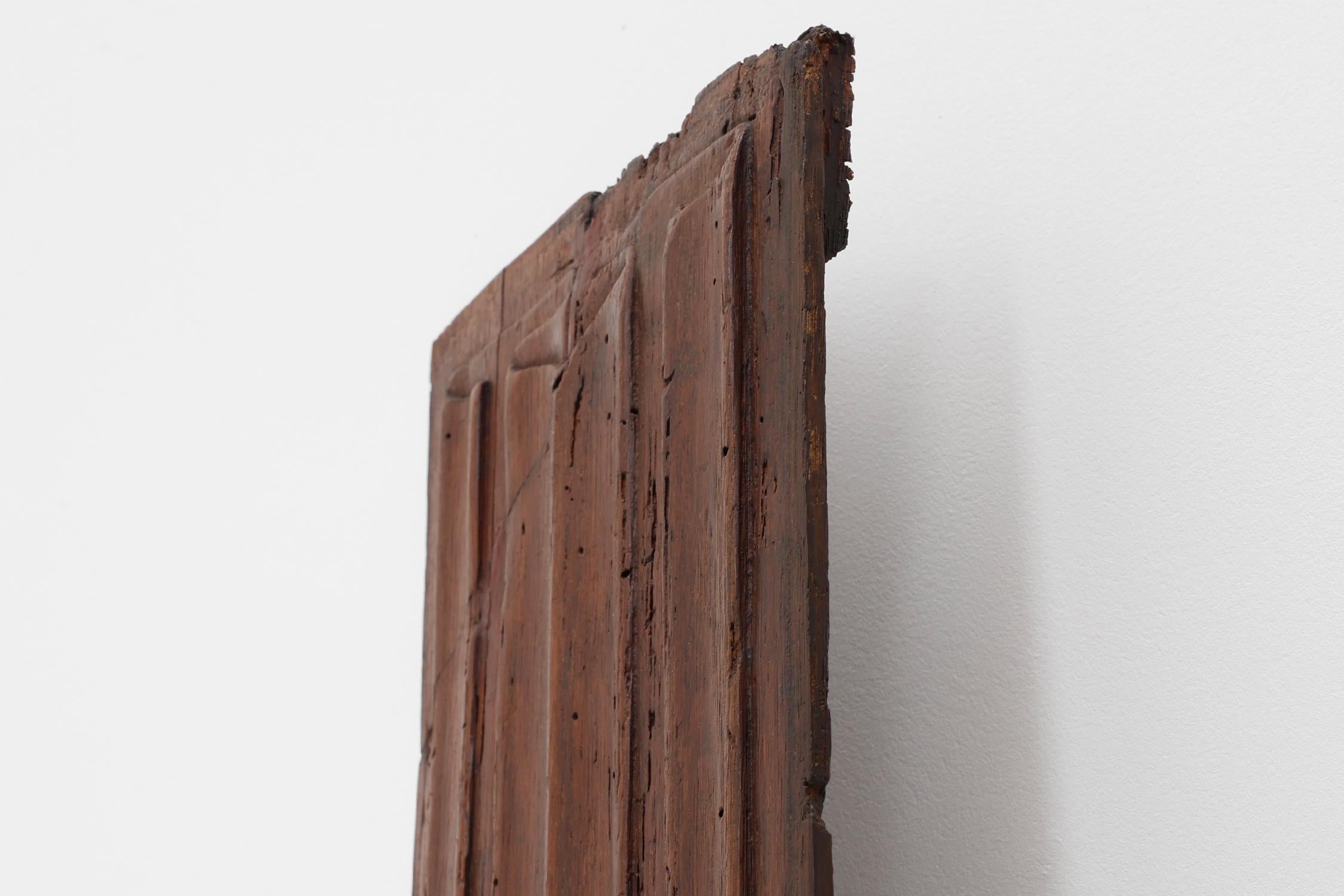 16th Century oak carved Gothic Panel, Belgium For Sale 2