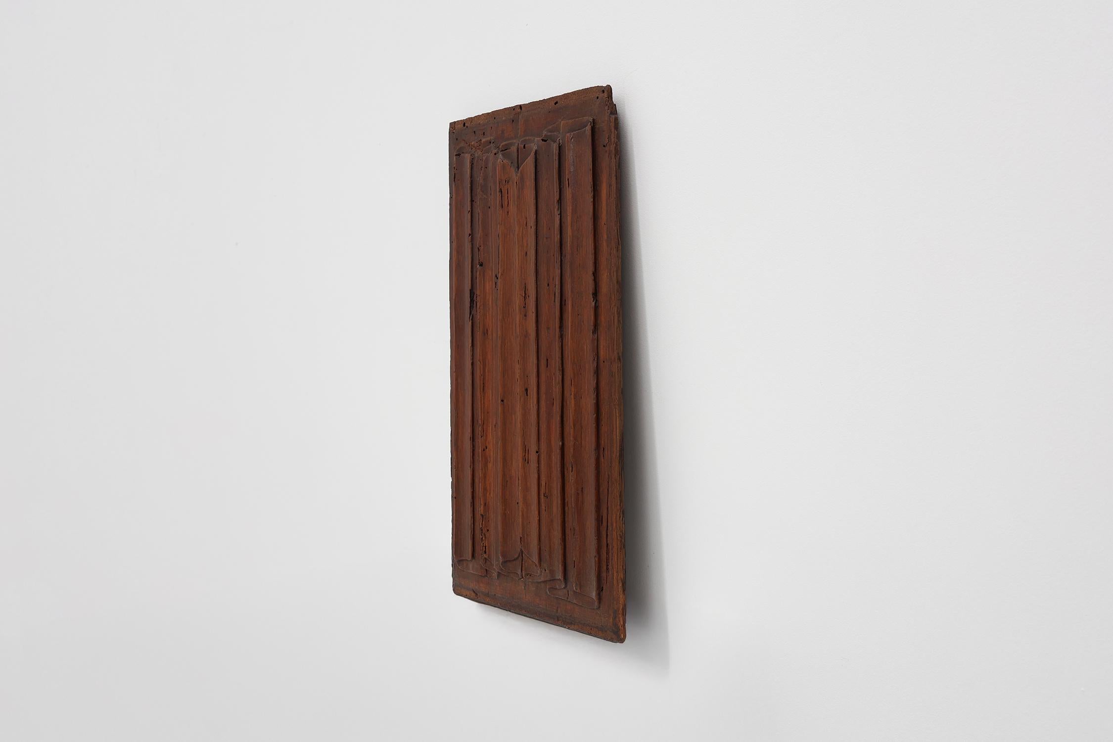 16th Century oak carved Gothic Panel, Belgium For Sale 2