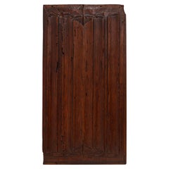 16th Century oak carved Gothic Panel, Belgium