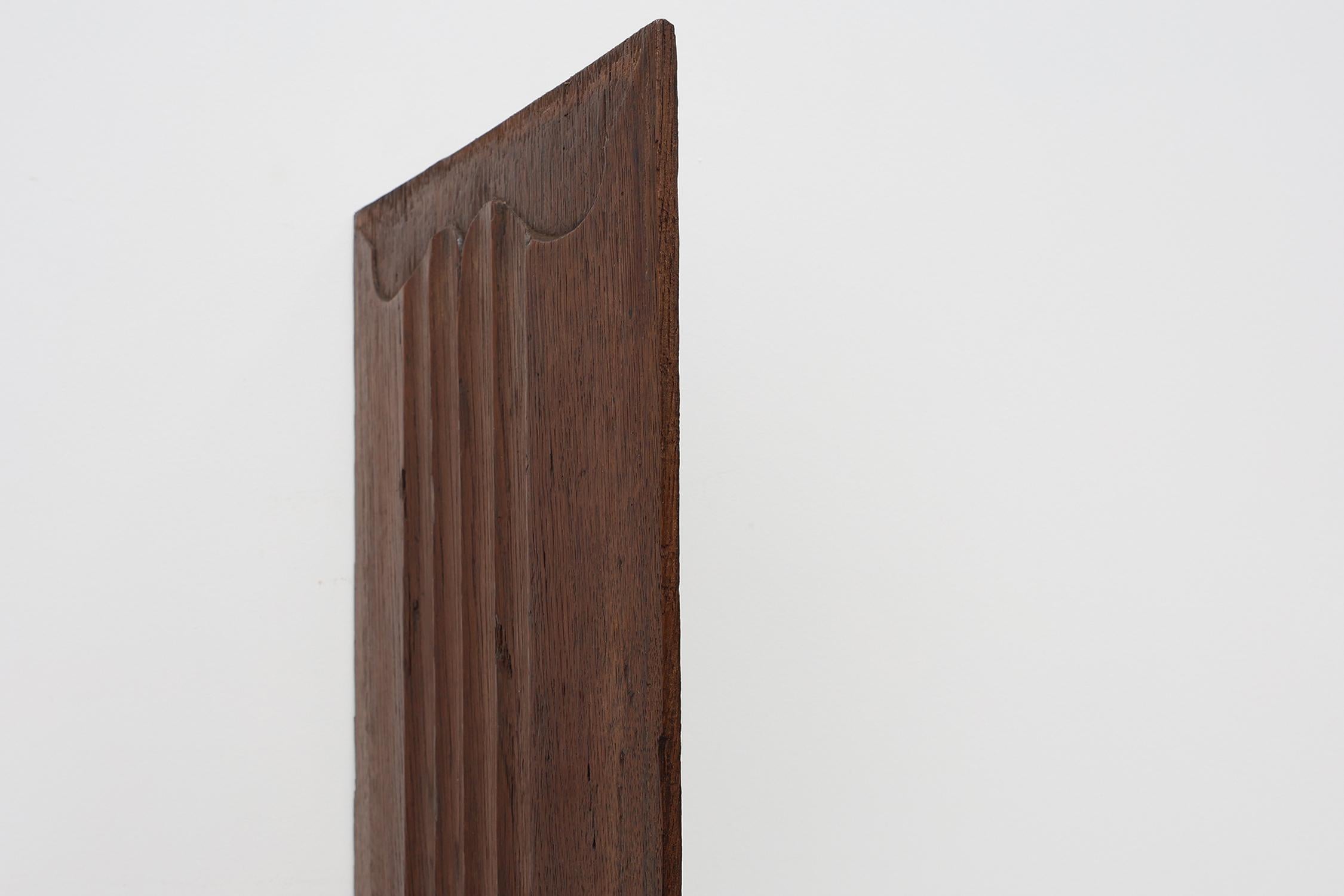 16th Century oak carved Gothic Panel, France For Sale 1