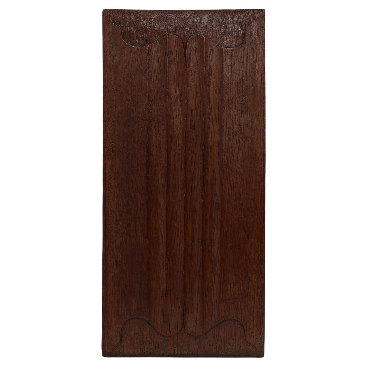 Panneau gothique sculpté en chêne du XVIe siècle, France