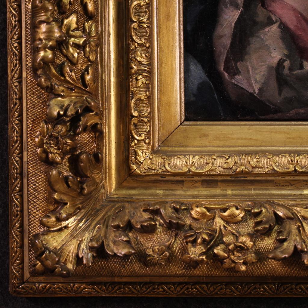 16th Century Oil on Canvas Emilian School Antique Madonna Painting, 1550 4