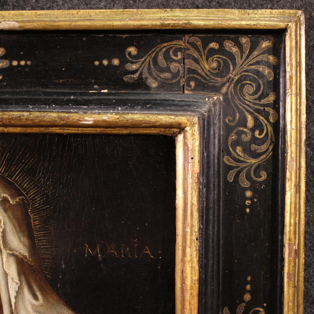 16th Century Oil on Canvas Italian Religious Painting Madonna with Child, 1520 en vente 3