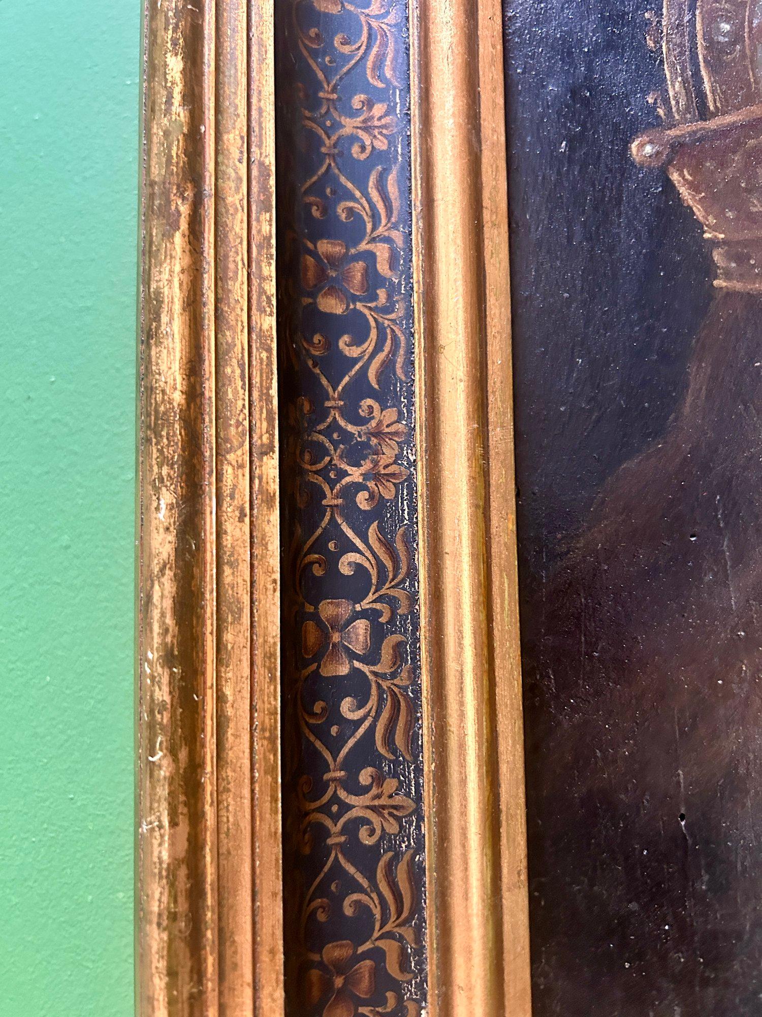 Dipinto a olio del XVI secolo raffigurante l'imperatore Federico III della scuola di Hans Burgkmair In condizioni buone in vendita a London, GB
