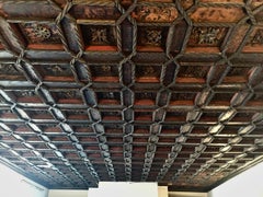 16th Century Painted Spanish Coffered Ceiling, Isabella Stewart Gardner