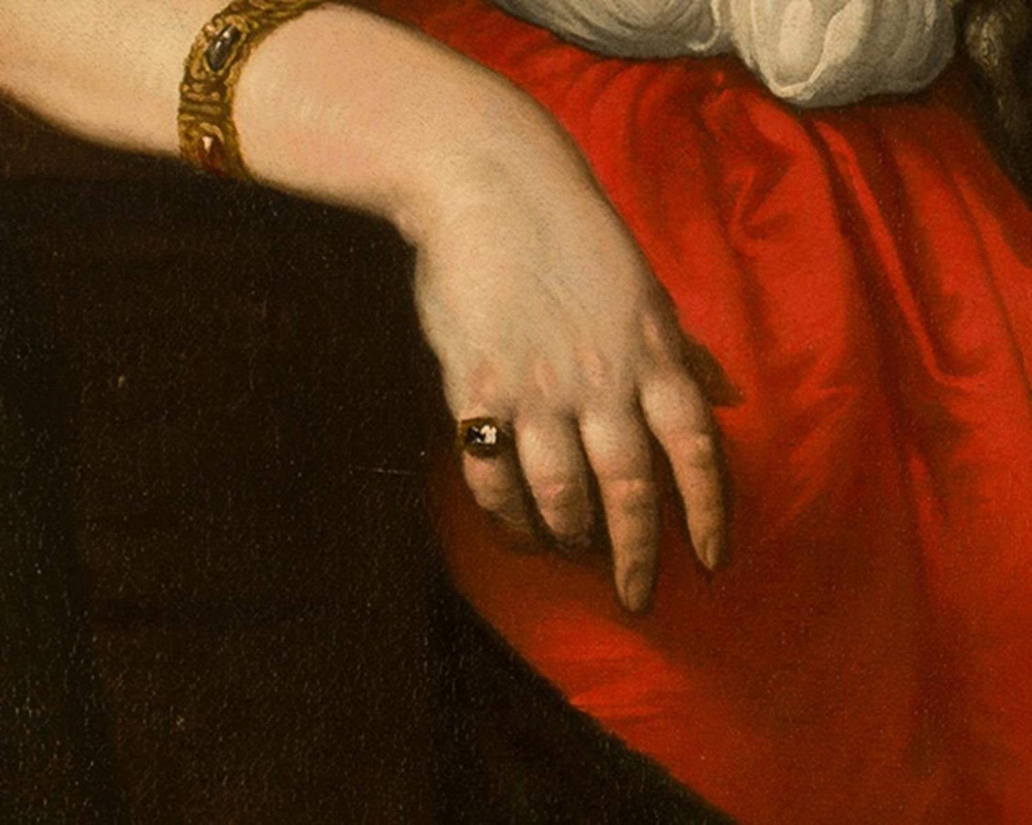 17th Century Painting Oil on Canvas Italian 