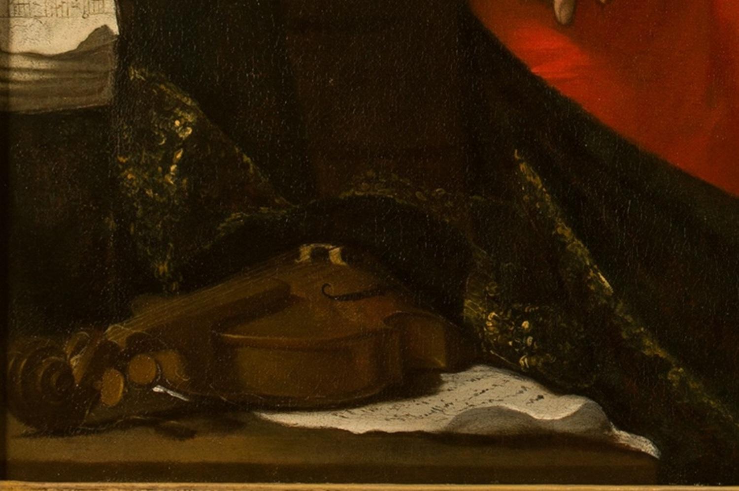 17th Century Painting Oil on Canvas Italian 