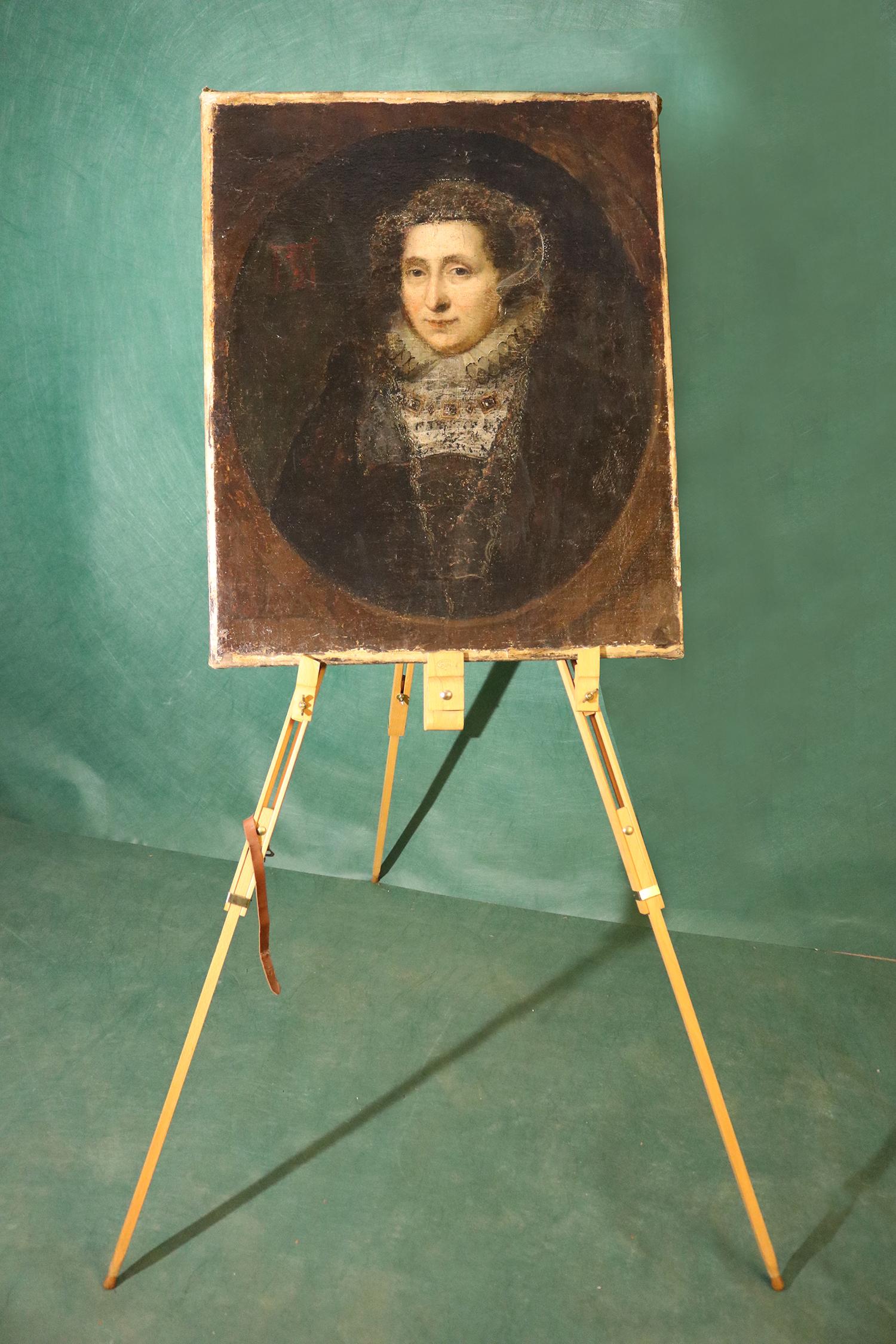 Canvas 16th Century Portrait Mary Queen of Scots For Sale