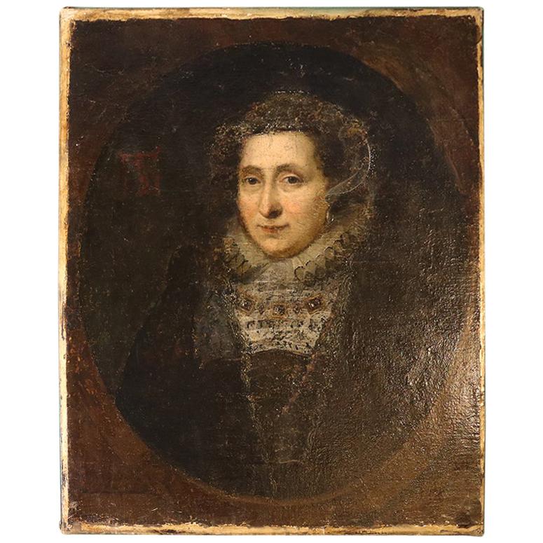16th Century Portrait Mary Queen of Scots For Sale