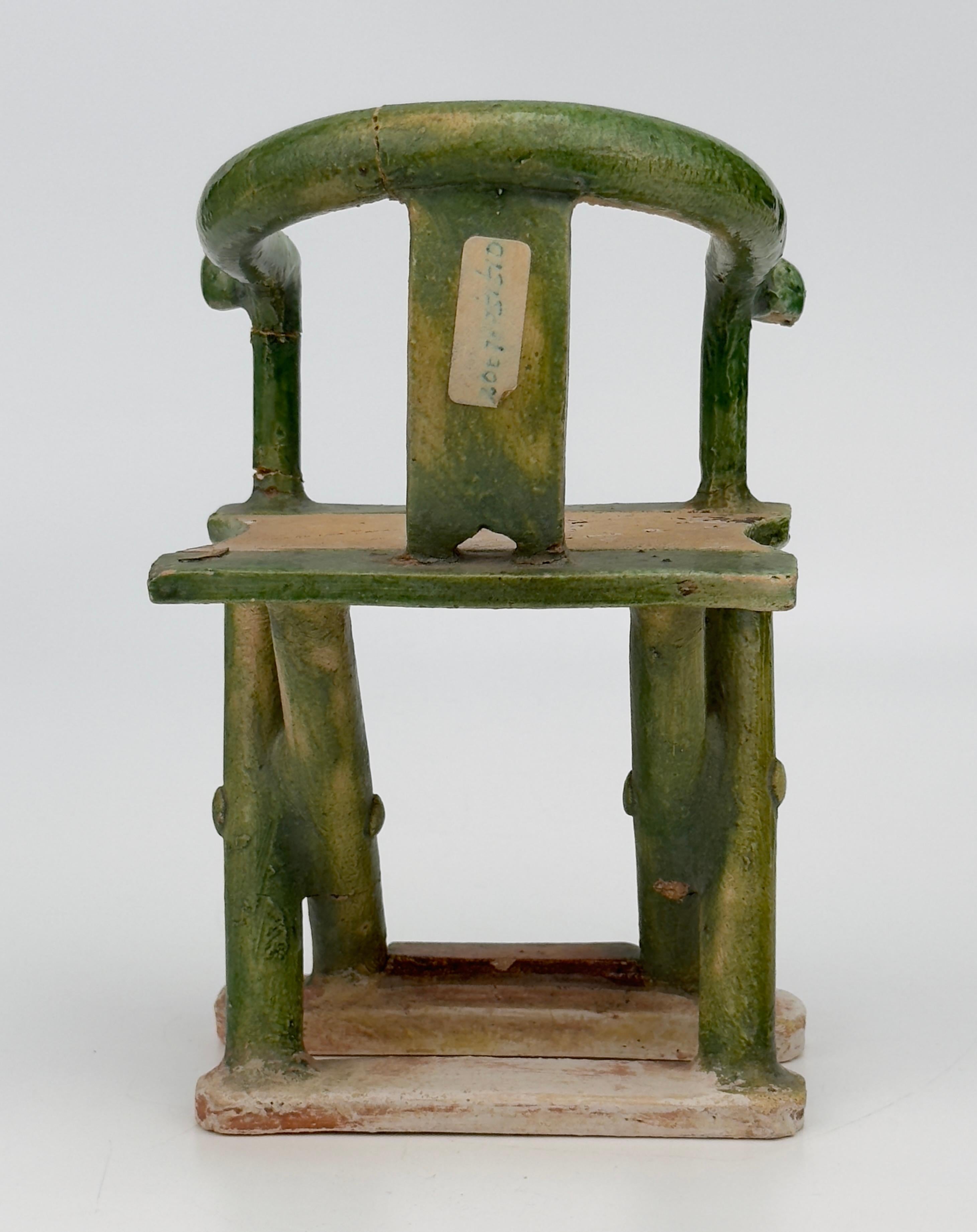 16th Century Pottery Model of a Folding Chair, Ming dynasty In Good Condition For Sale In seoul, KR