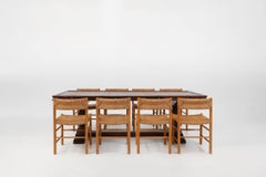 16th Century primitive full oak Spanish ship table with beautiful patina