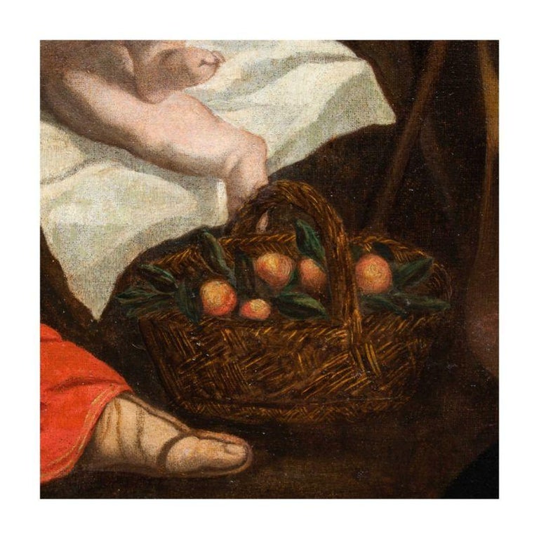 16th Century Religious Painting Adoration of the Shepherds, Oil on ...