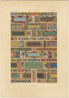 Bordes renacentistas del siglo XVI - Paneles ornamentales, Lámina LXXI, 1869