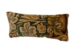 16th Century Renaissance Brussels Floral Tapestry Pillow