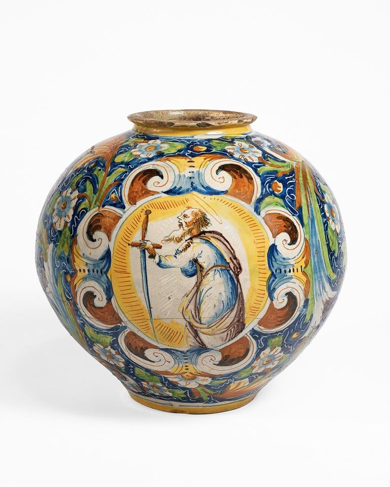 16th Century Renaissance Italian Maiolica Vase Venice, circa 1570 at