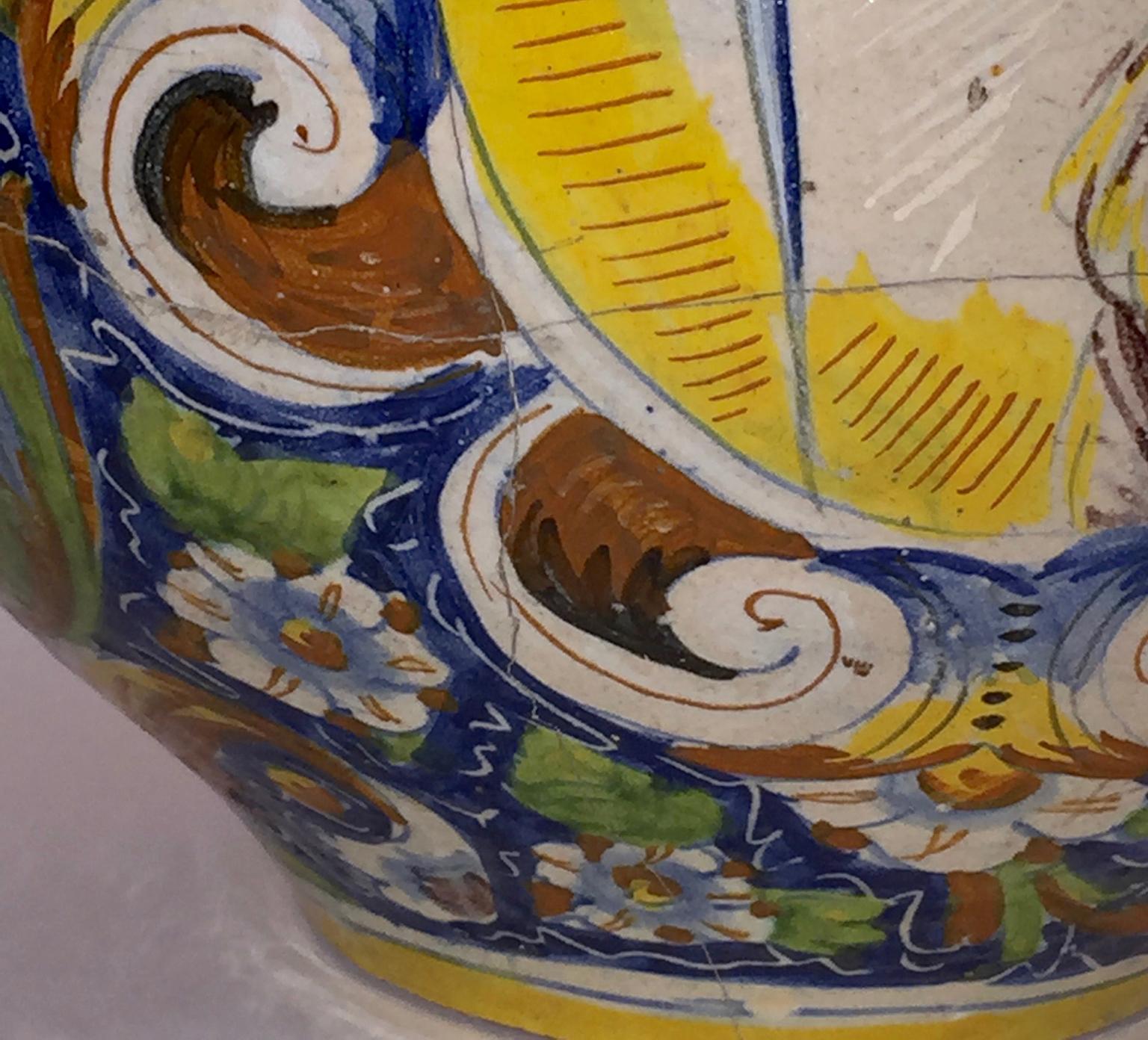 18th Century and Earlier 16th Century Renaissance Italian Maiolica Vase Venice, circa 1570 