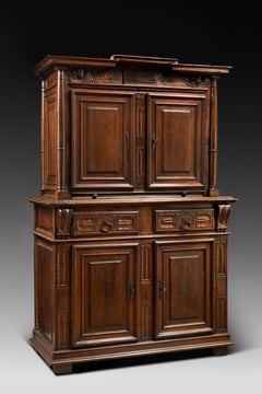 16th Century Renaissance Two-Bodied Cabinet