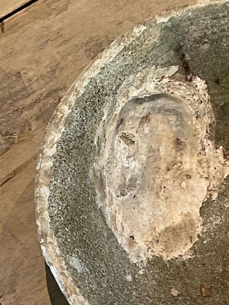 Ceramic 16th Century Sage Green Shipwrecked Bowl, Sawankhalok, Thailand For Sale
