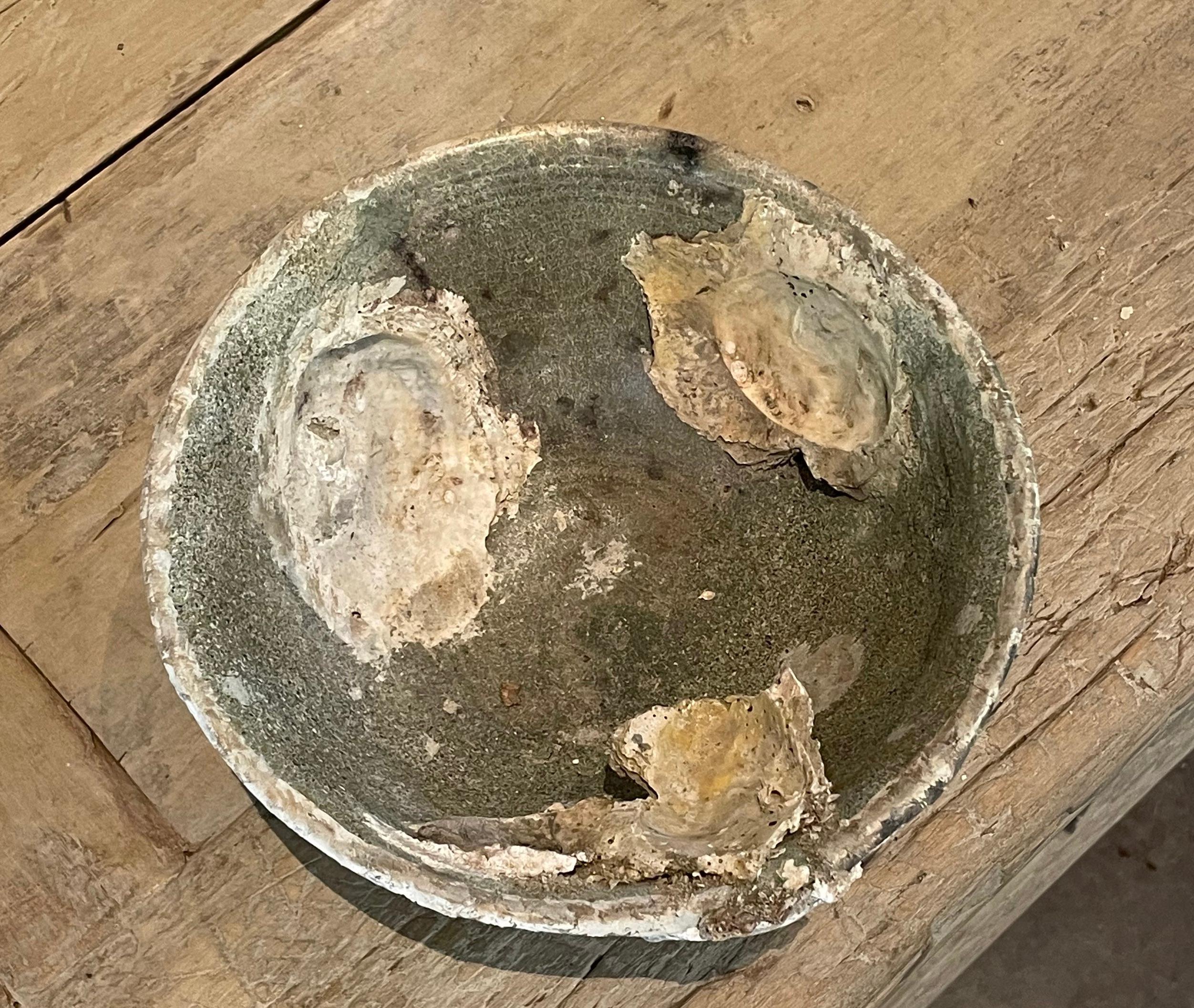 16th Century Sage Green Shipwrecked Bowl, Sawankhalok, Thailand For Sale 1