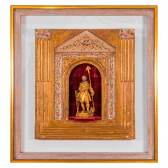 16th Century, Saint Isidore, Patron of Farming and Gardening, Carved-Wood