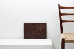 16th century sculpted oak Gothic panel, Belgium