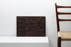 16th century sculpted oak Gothic panel, Belgium