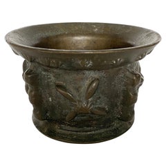 Spanischer Apotheker-Mortar aus Bronzeguss aus dem 16. Jahrhundert