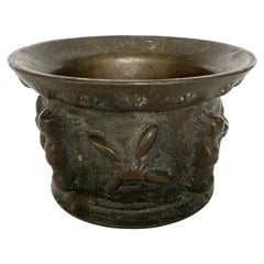 Antique 16th Century Spanish Cast Bronze Apothecary Mortar