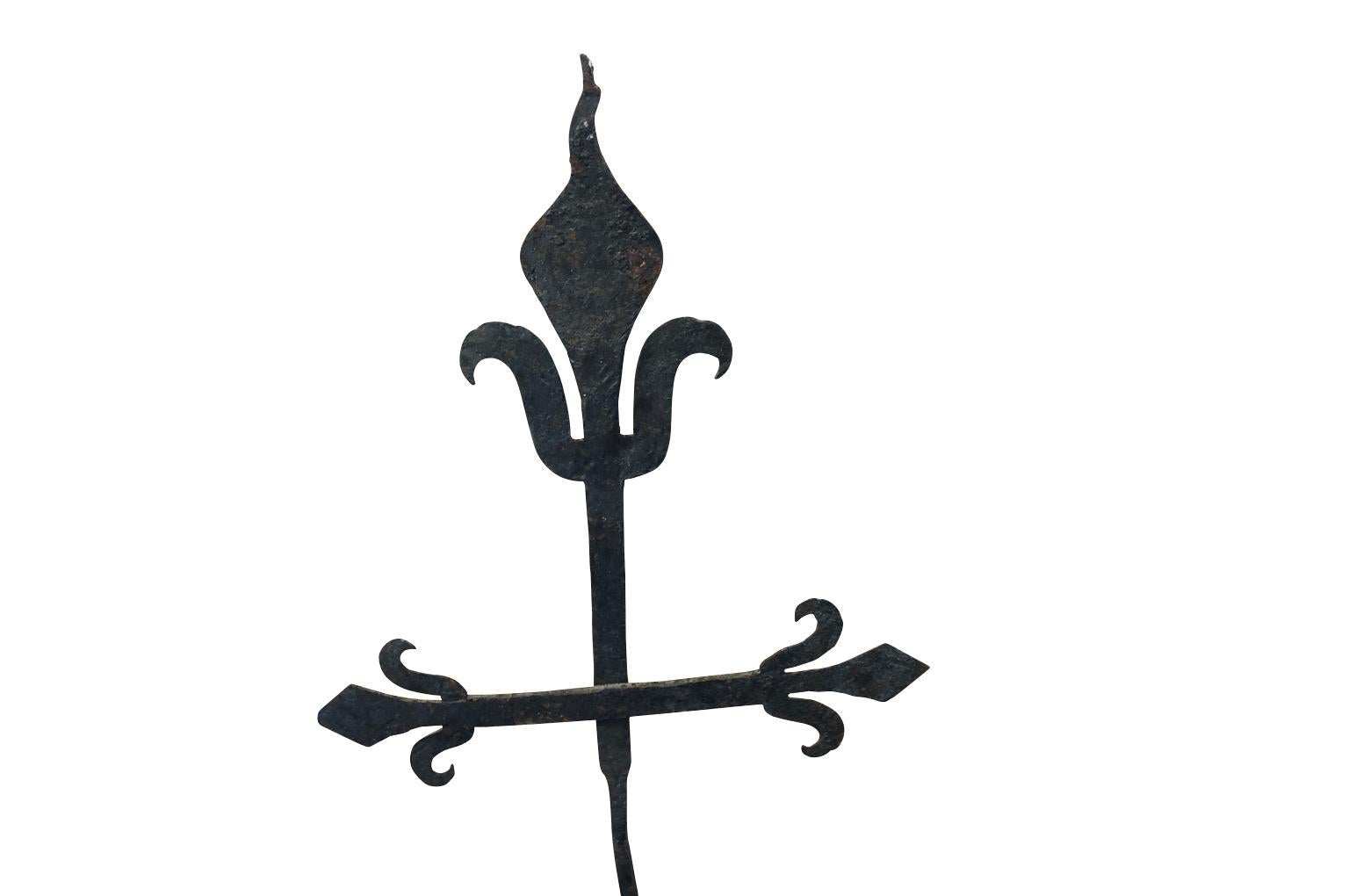 16th Century Spanish Iron Cross In Good Condition In Atlanta, GA