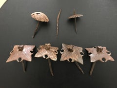 16th Century Spanish or Italian Baroque Wrought Iron Nails and Furniture Mounts