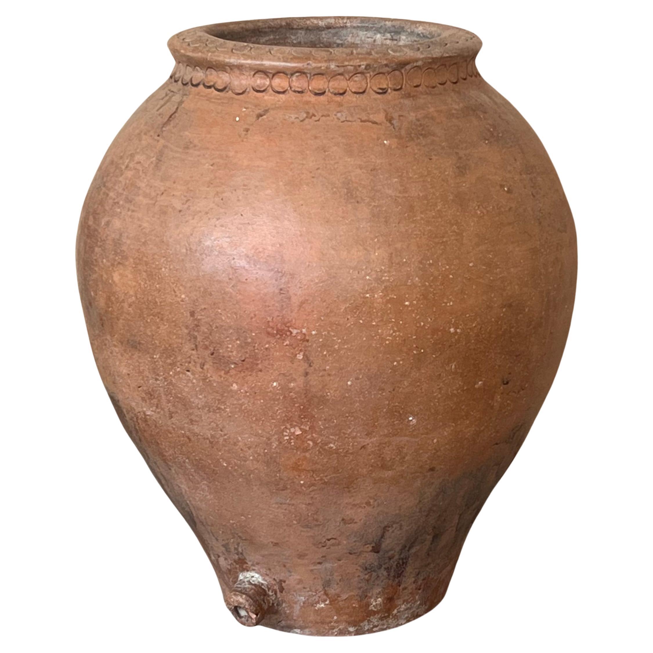 16th Century Spanish Terracotta Vase For Sale