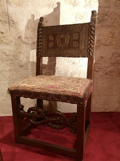 16th Century Spanish Walnut Chair