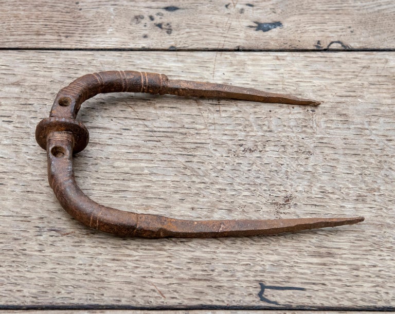 16th Century, Spanish Wrought Iron Handle For Sale at 1stDibs