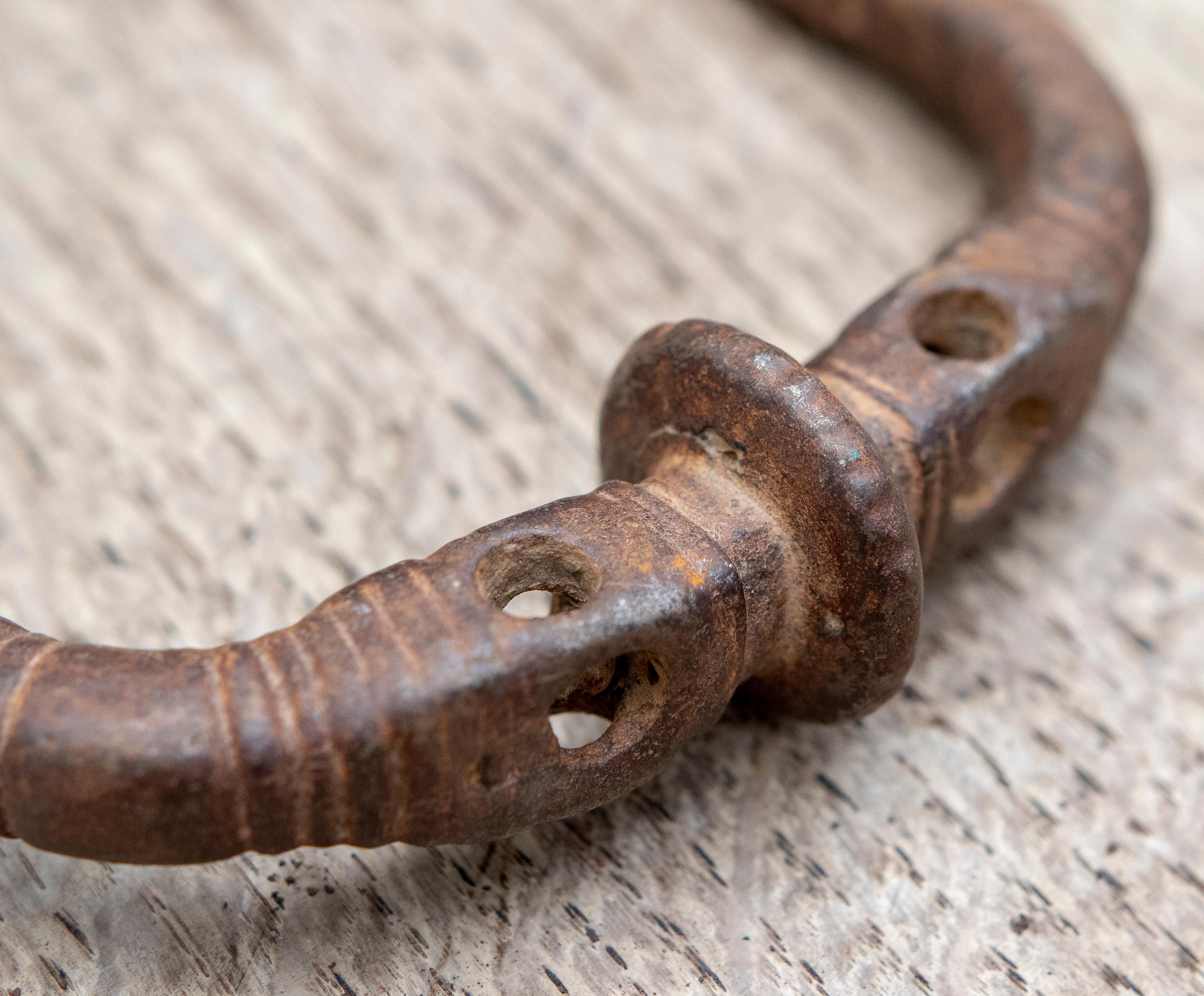 16th Century, Spanish Wrought Iron Handle For Sale 5
