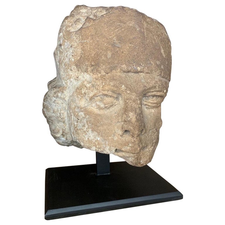 16th Century Stone Head For Sale at 1stDibs
