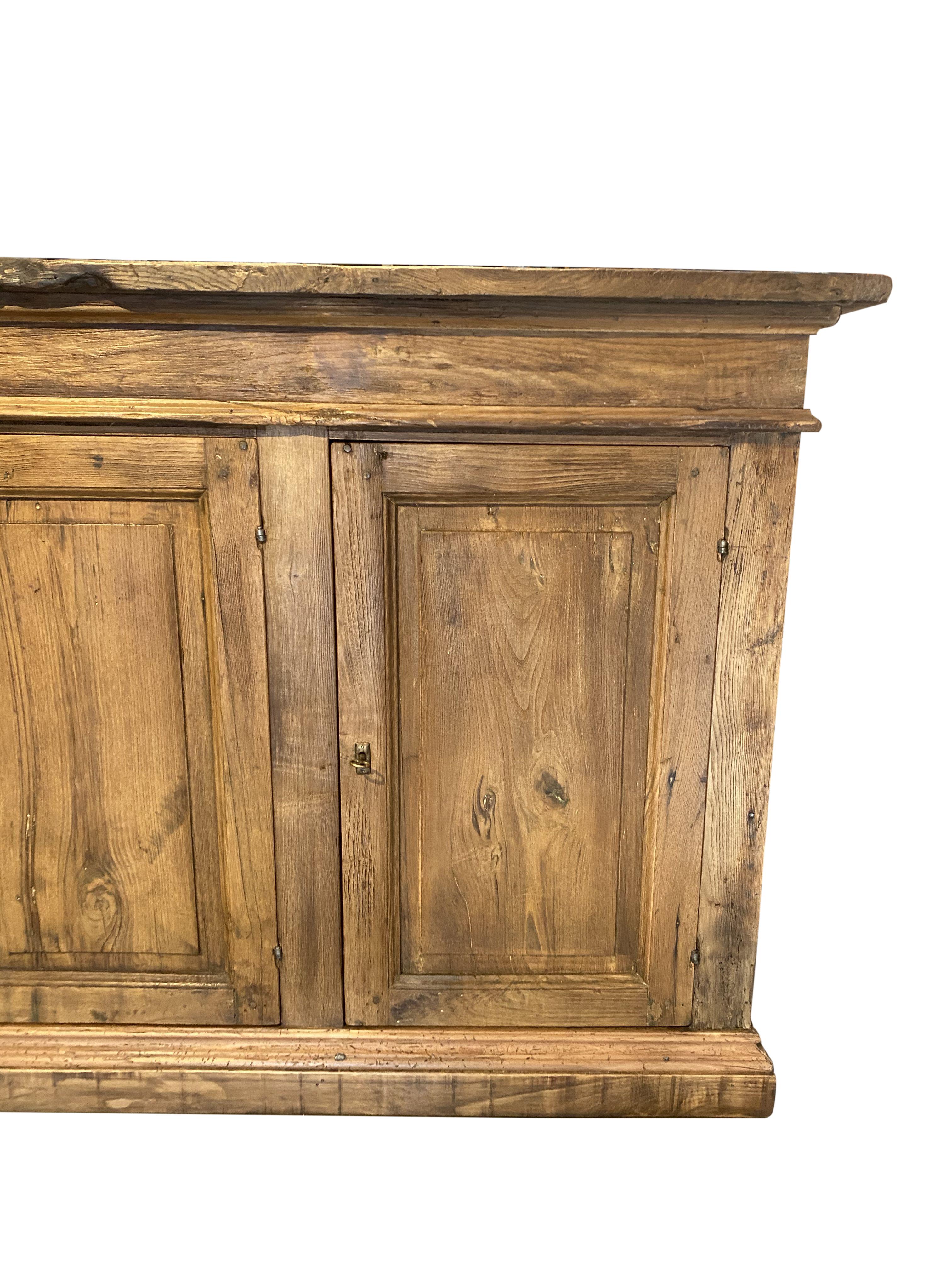 16th C Style Italian Chestnut 3 Door Credenza to order  For Sale 1