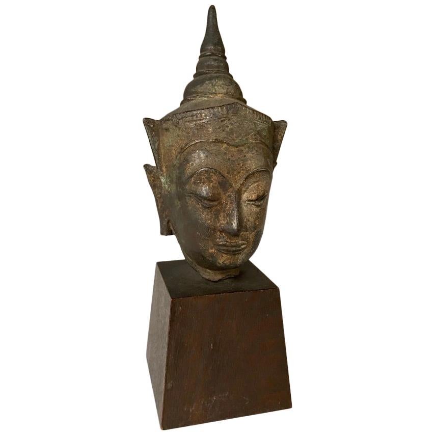 17th Century Thai Bronze Buddha Head
