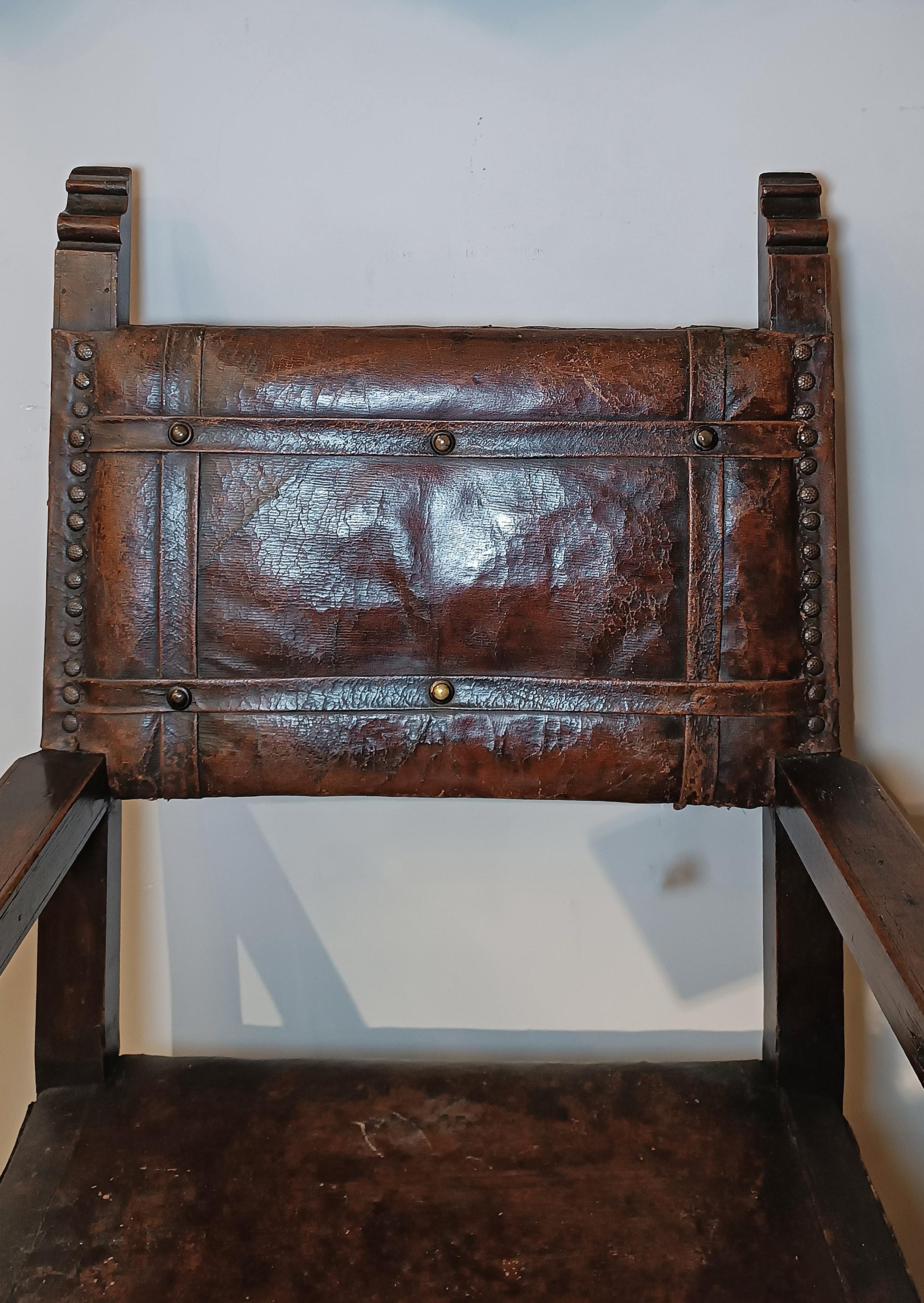 16th CENTURY TUSCANY RENAISSANCE ARMCHAIR en venta 1