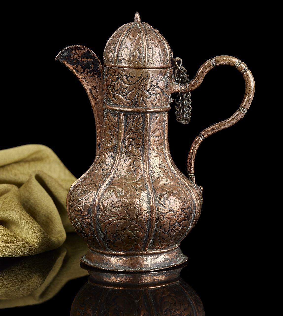 18th Century and Earlier 16th Century Venetian Copper Ewer For Sale