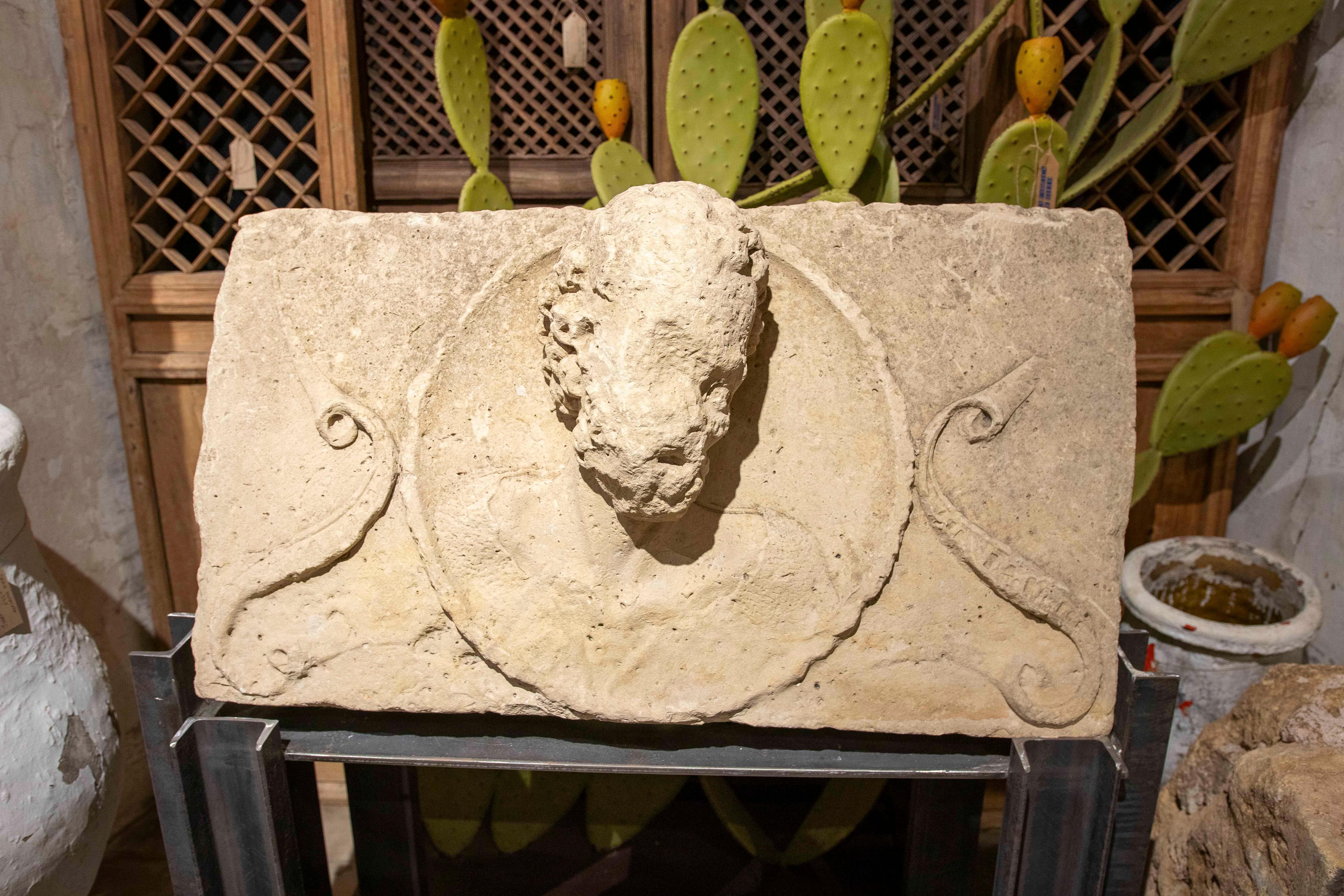 16th Hand Carved Stone Relief Renaissance Building Façade For Sale 2