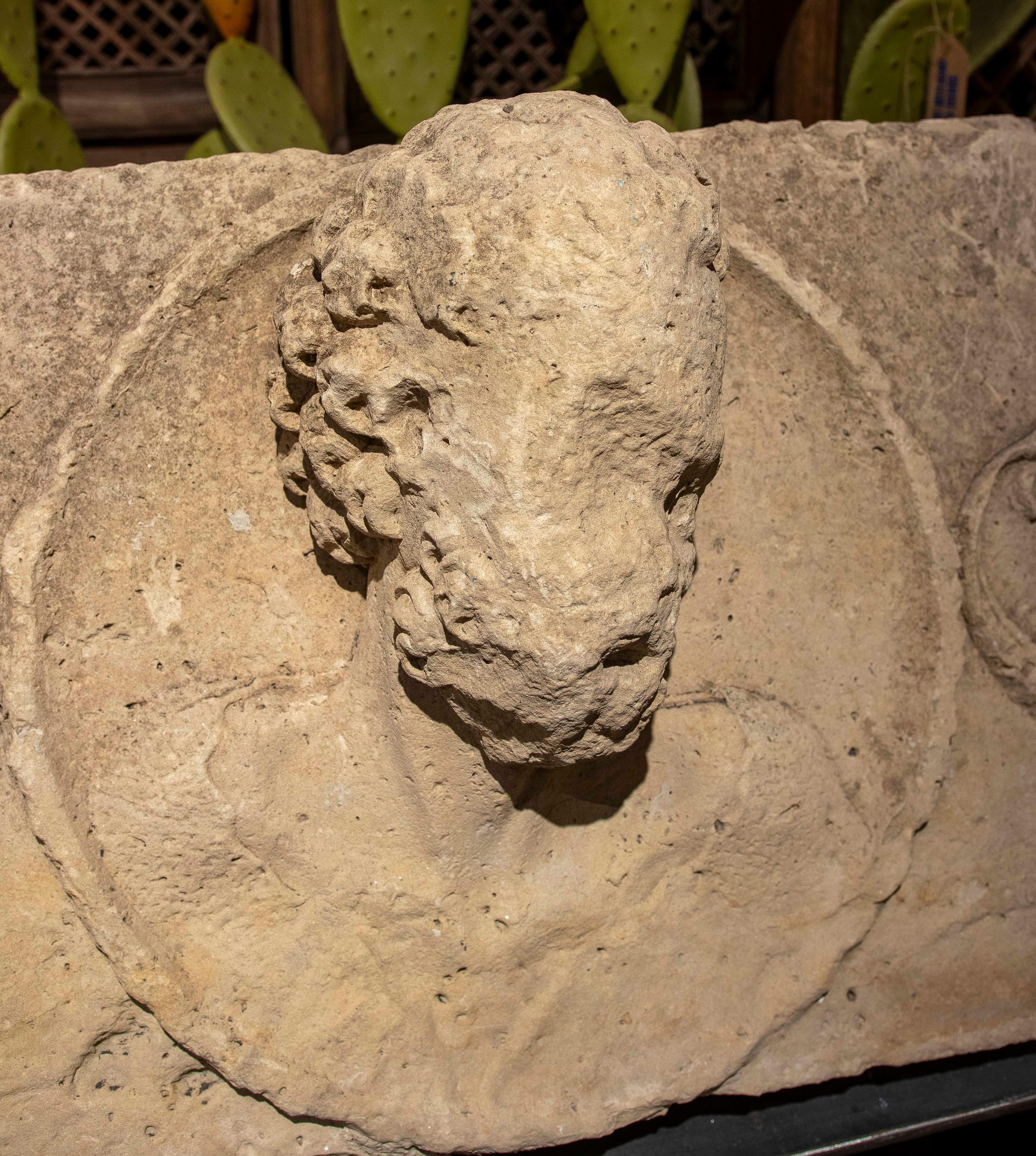 16th Hand Carved Stone Relief Renaissance Building Façade For Sale 4