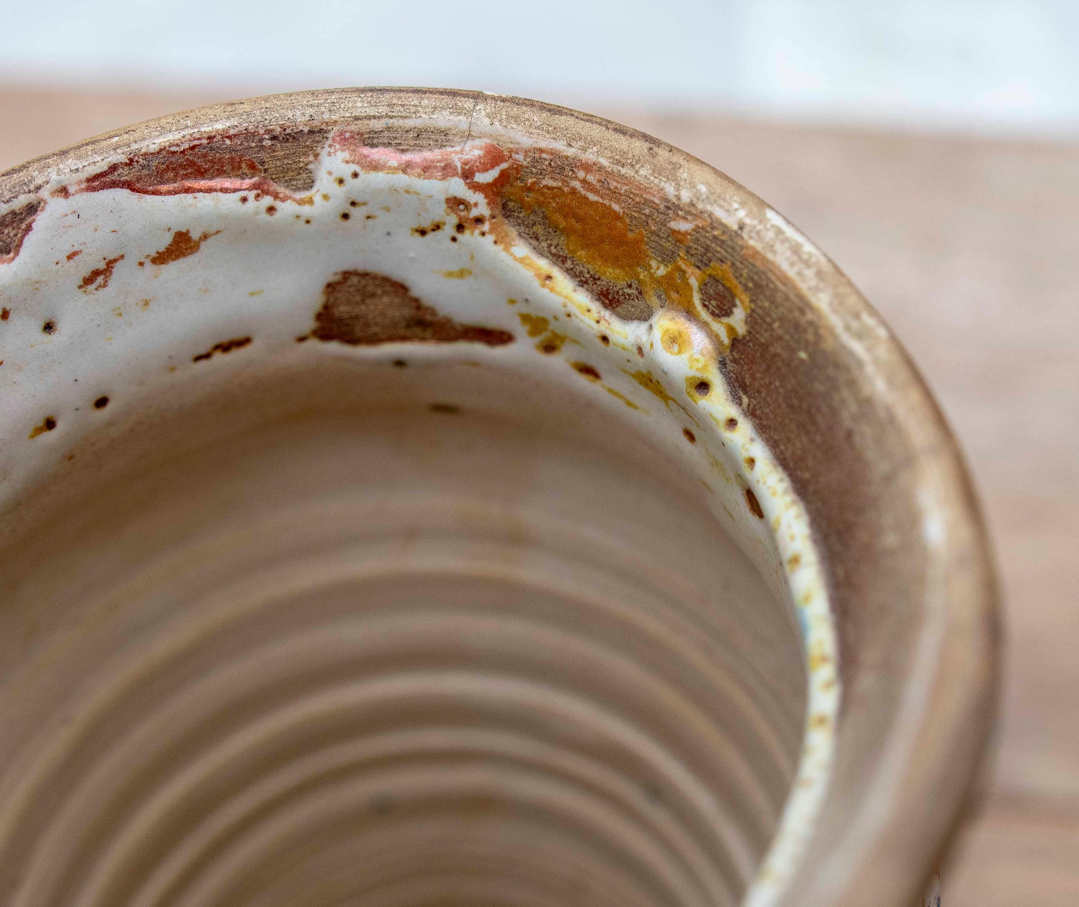 Jarra Hispano-Mooris XVI de Talavera Policromada con Reflejos Metálicos en venta 8